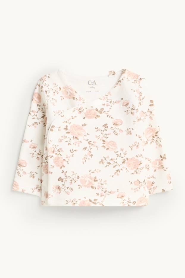 Baby Girls - Floral - baby outfit - 2 piece - cremewhite