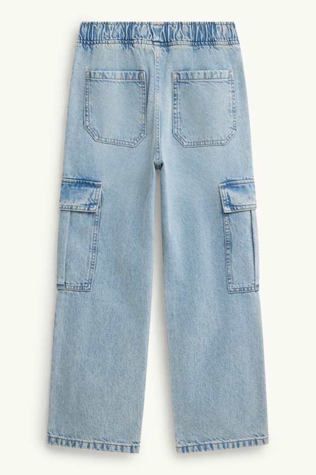 Children Boys - Cargo jeans - blue denim