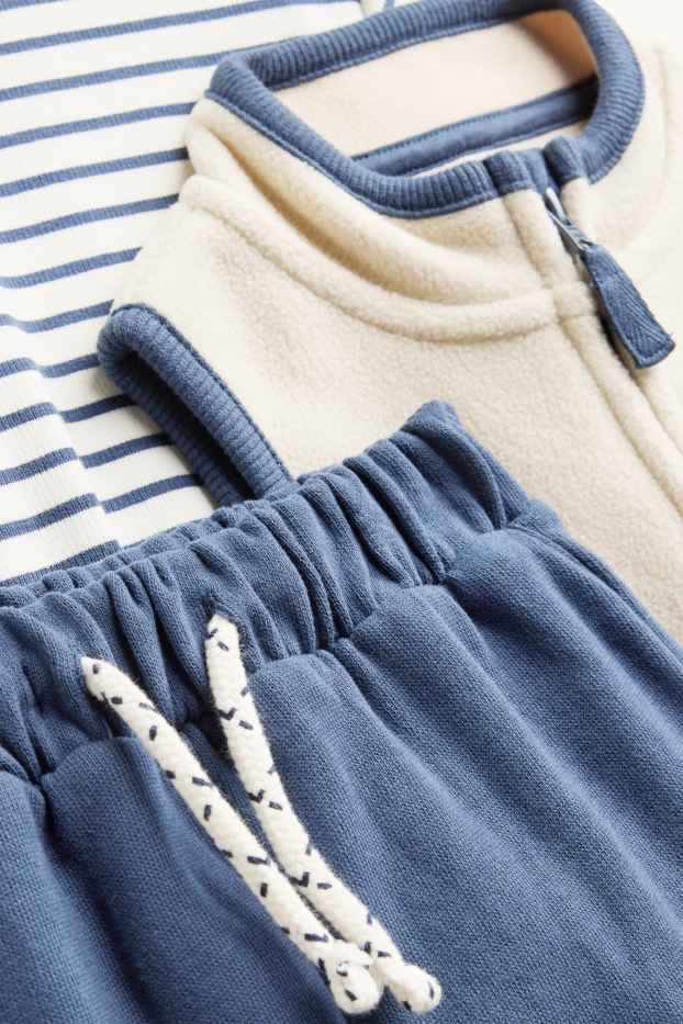 Baby Boys - Baby outfit - 3 piece - blue / beige