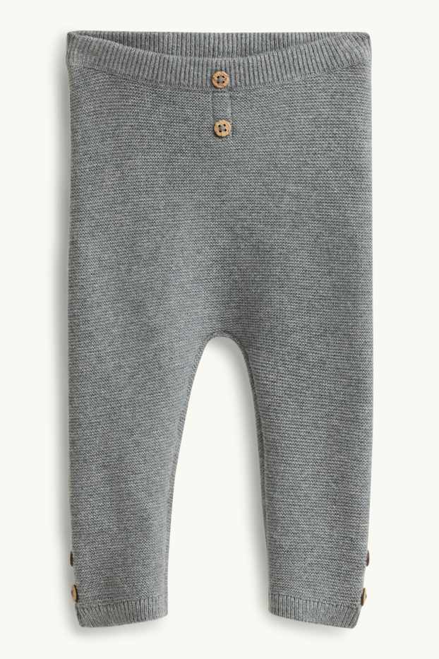 Unisex - Newborn leggings - gray
