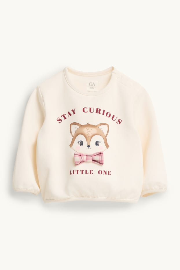 Baby Girls - Fox - baby outfit - 2 piece - creme