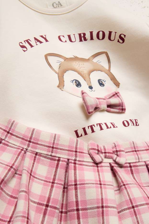 Baby Girls - Fox - baby outfit - 2 piece - creme