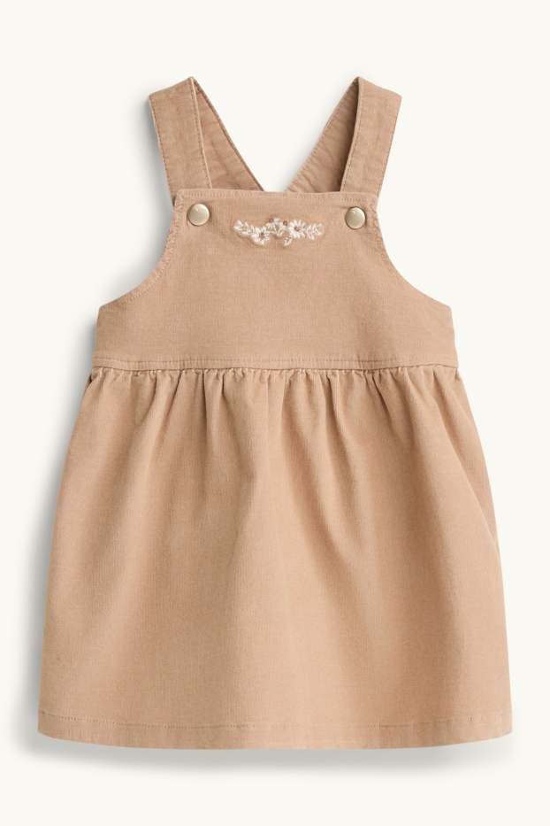 Baby Girls - Floral - baby outfit - 2 piece - brown / cremewhite