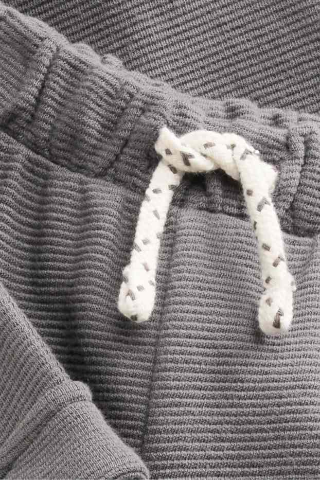Baby Boys - Baby cargo joggers - striped - gray