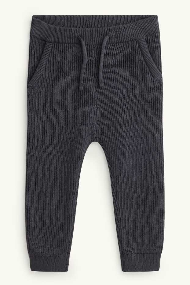 Baby Boys - Baby outfit - 3 piece - ribbed - beige