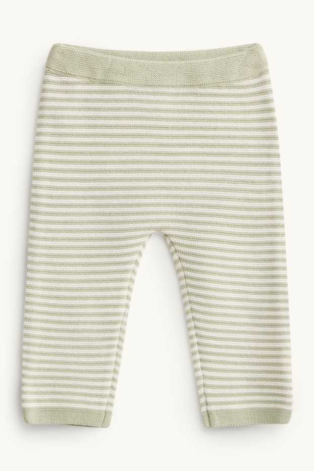 Baby Boys - Baby outfit - ribbed - 2 piece - cremewhite
