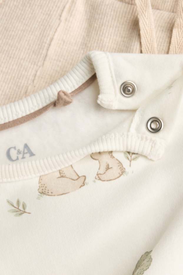 Baby Boys - Woodland animals - newborn outfit - 2 piece - cremewhite
