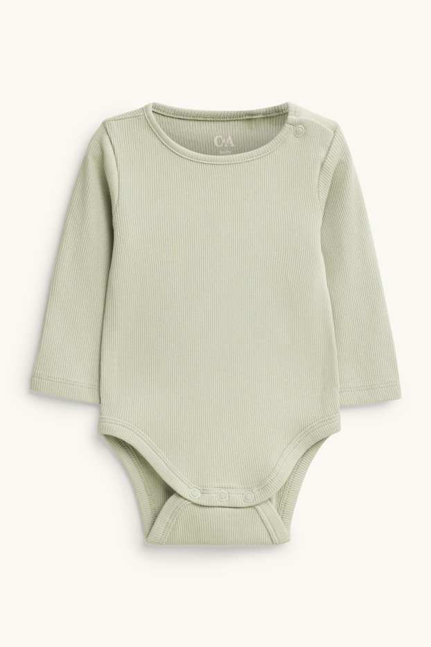 Baby Boys - Bear - newborn outfit - 2-piece - beige / green