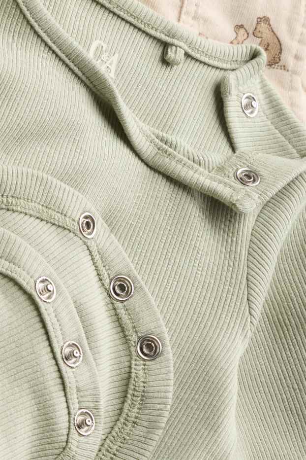 Baby Boys - Bear - newborn outfit - 2-piece - beige / green