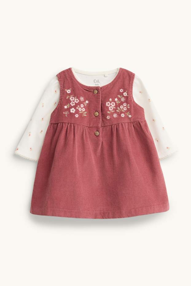 Baby Girls - Floral - newborn outfit - 2-piece - rust