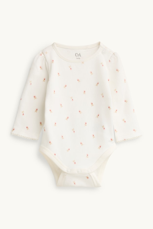 Baby Girls - Floral - newborn outfit - 2-piece - rust