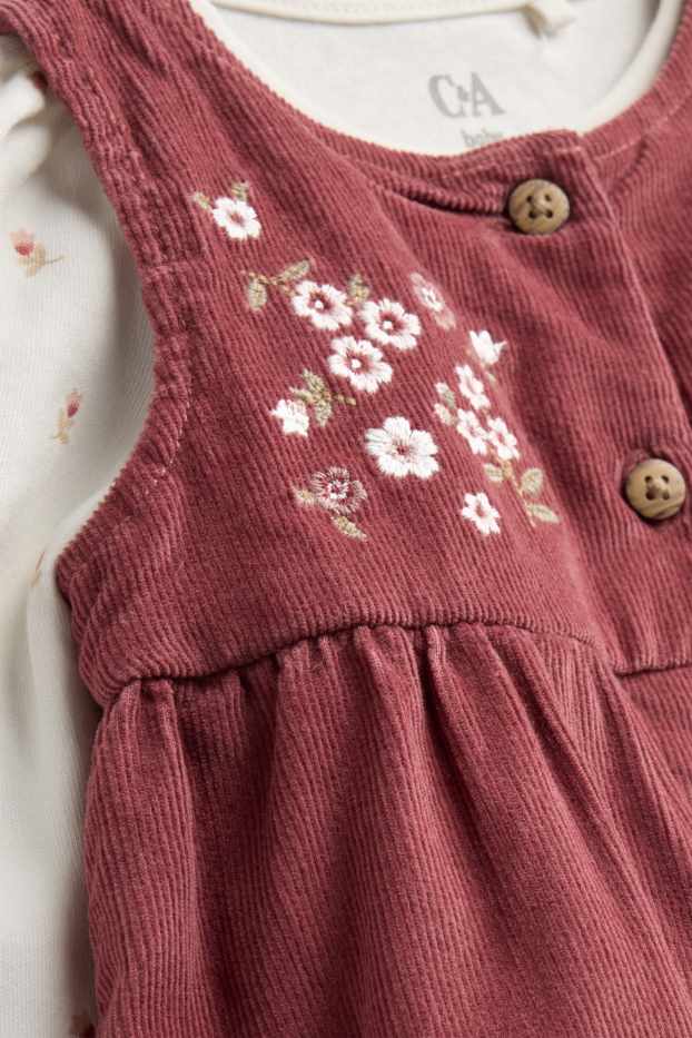 Baby Girls - Floral - newborn outfit - 2-piece - rust