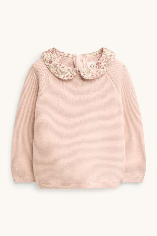Baby Girls - Floral - baby outfit - 2 piece - pale pink