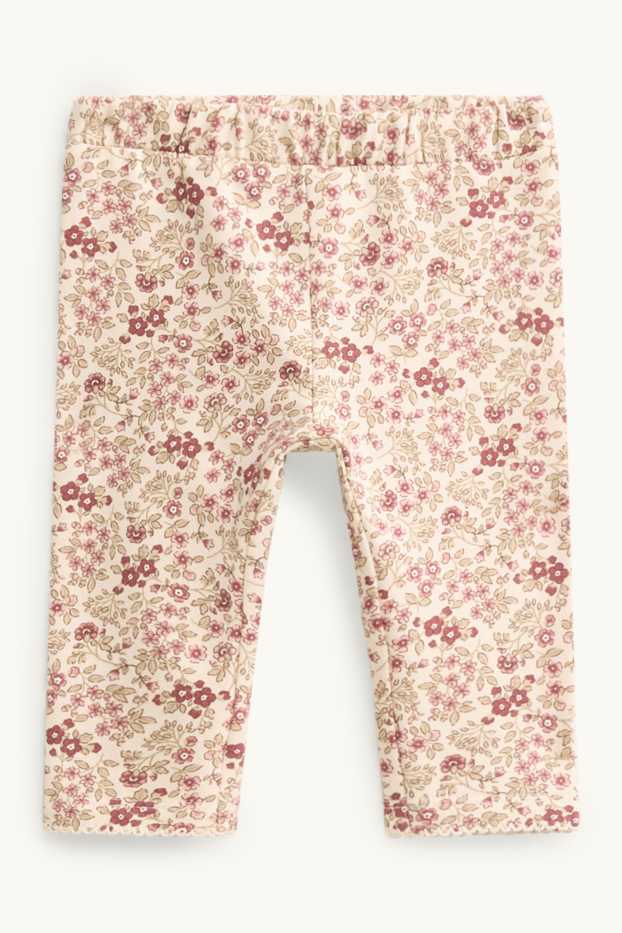 Baby Girls - Floral - baby outfit - 2 piece - pale pink
