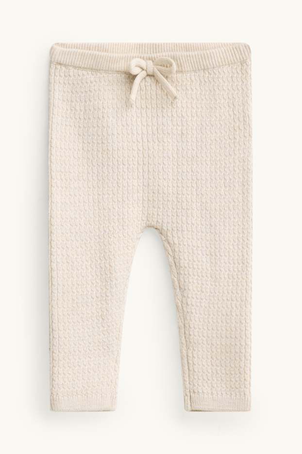 Baby Girls - Bunny rabbit - newborn outfit - 2-piece - beige