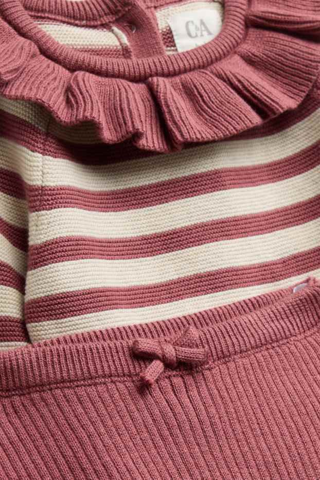 Baby Girls - Baby outfit - 2 piece - rose / beige