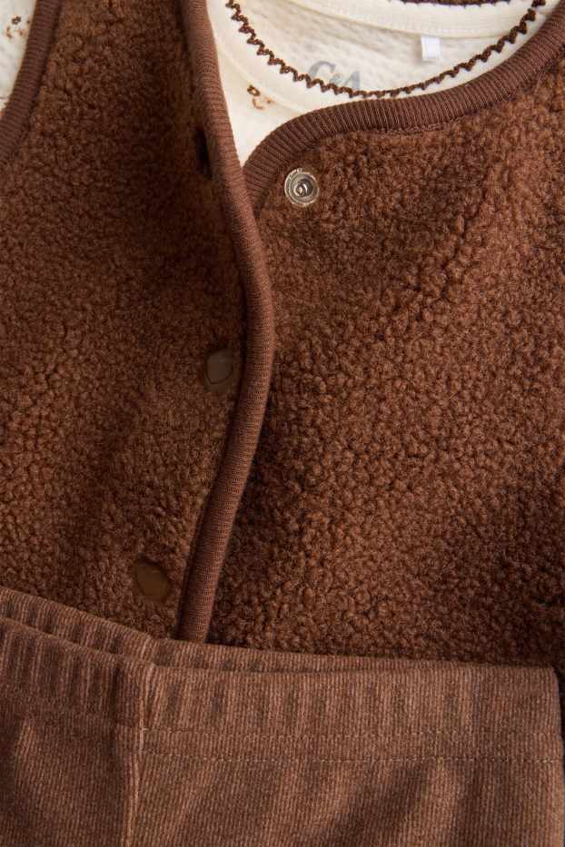 Baby Girls - Baby outfit - 3 piece - brown / cremewhite