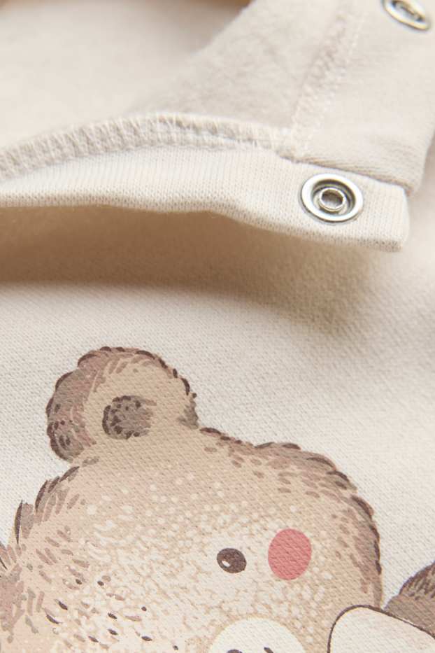 Baby Girls - Bear - baby outfit - 2 piece - creme
