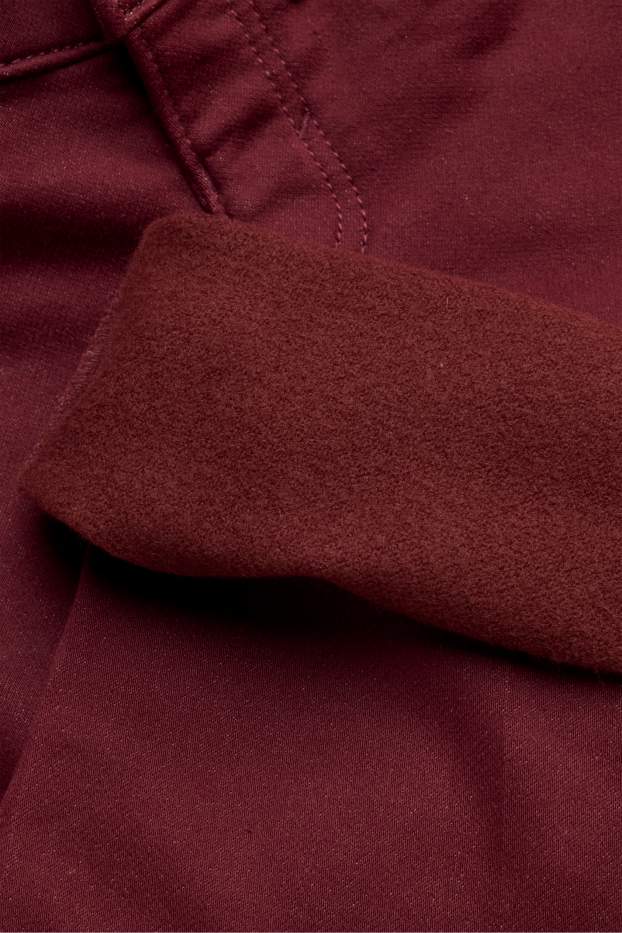 Children Girls - Flared thermal trousers - shiny - bordeaux