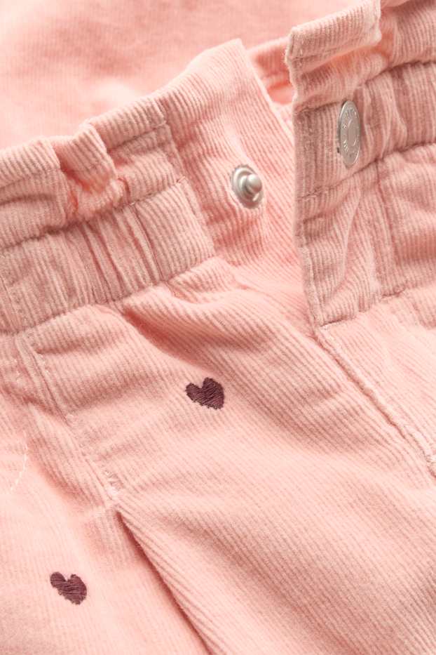 Children Girls - Heart - thermal trousers - LYCRA® - rose