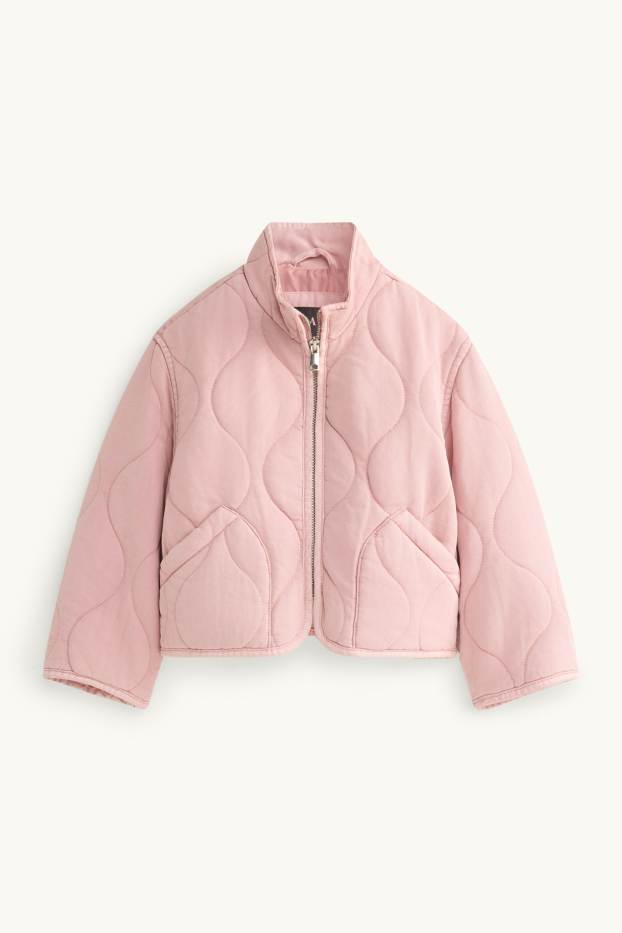 Children Girls - Quilted jacket - rose