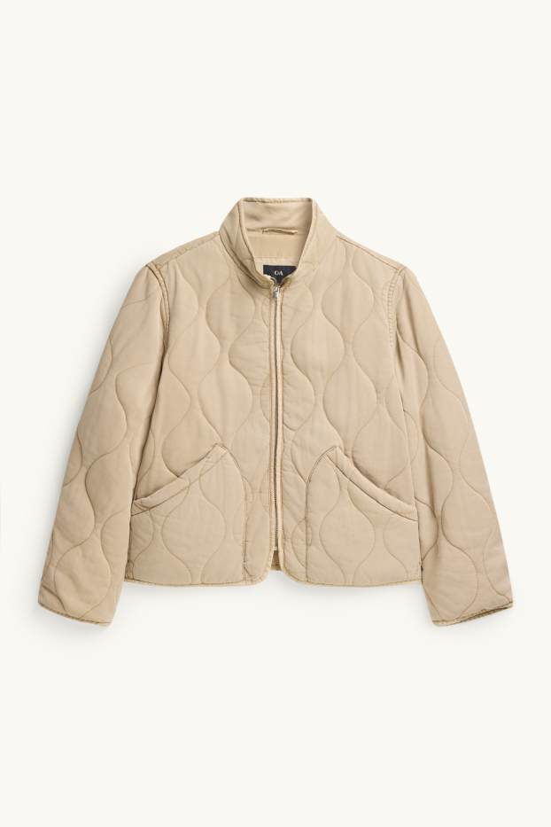 Children Girls - Quilted jacket - beige