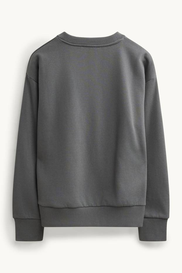 Halloween - pumpkin - sweatshirt - gray