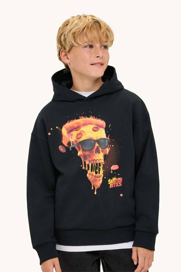 Pizza - hoodie - black