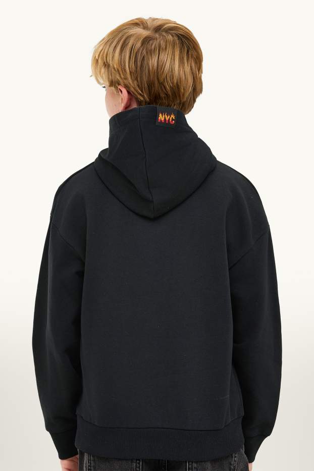 Pizza - hoodie - black