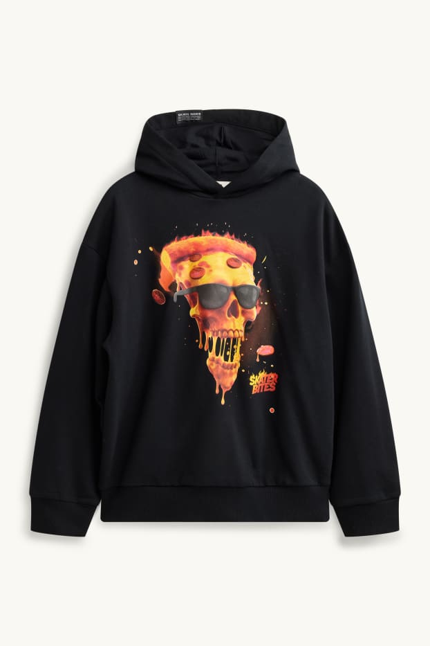 Pizza - hoodie - black