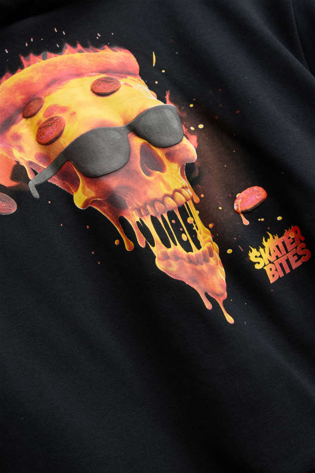 Pizza - hoodie - black