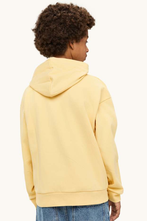 Flames - hoodie - yellow