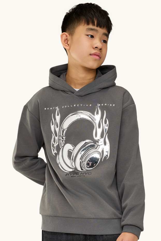 Children Boys - Headphones - hoodie - dark gray