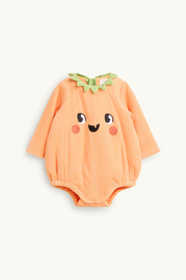 Baby Girls - Halloween - pumpkin - baby outfit - 3 piece - orange