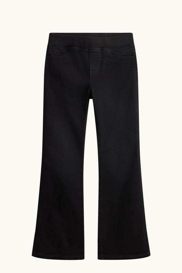Children Girls - Flared jeggings - black