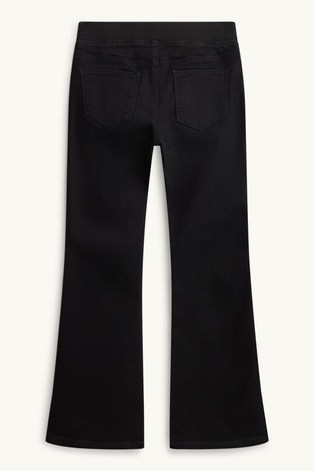Children Girls - Flared jeggings - black