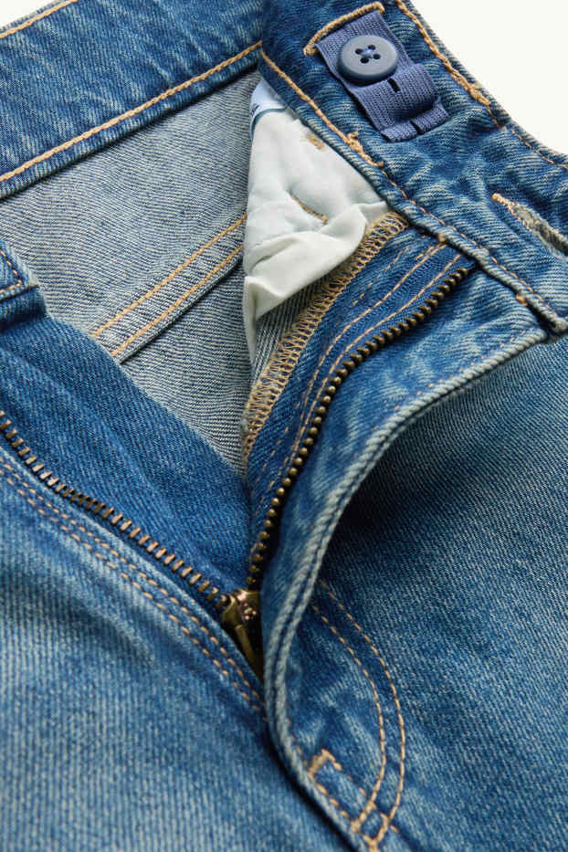Children Boys - Loose fit jeans - extra-wide waistband - blue denim