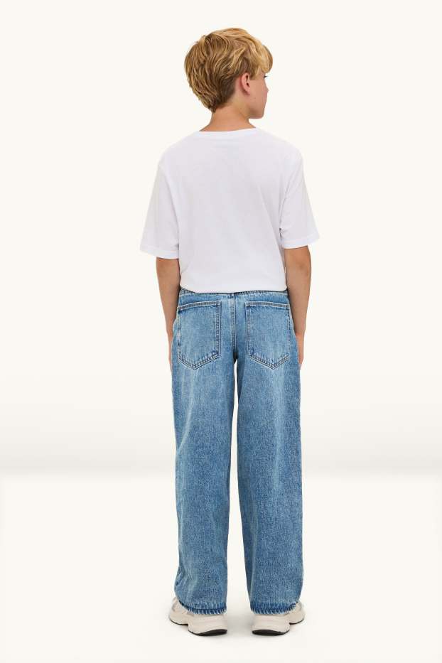 Children Boys - Baggy jeans - thermal jeans - denim-light blue