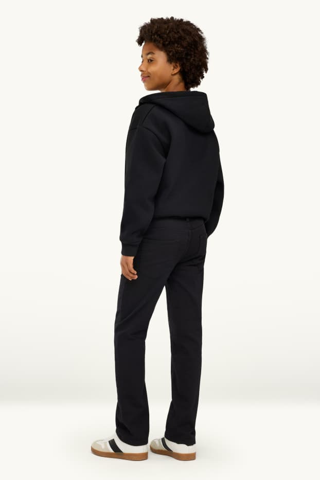 Children Boys - Straight jeans - thermal jeans - black