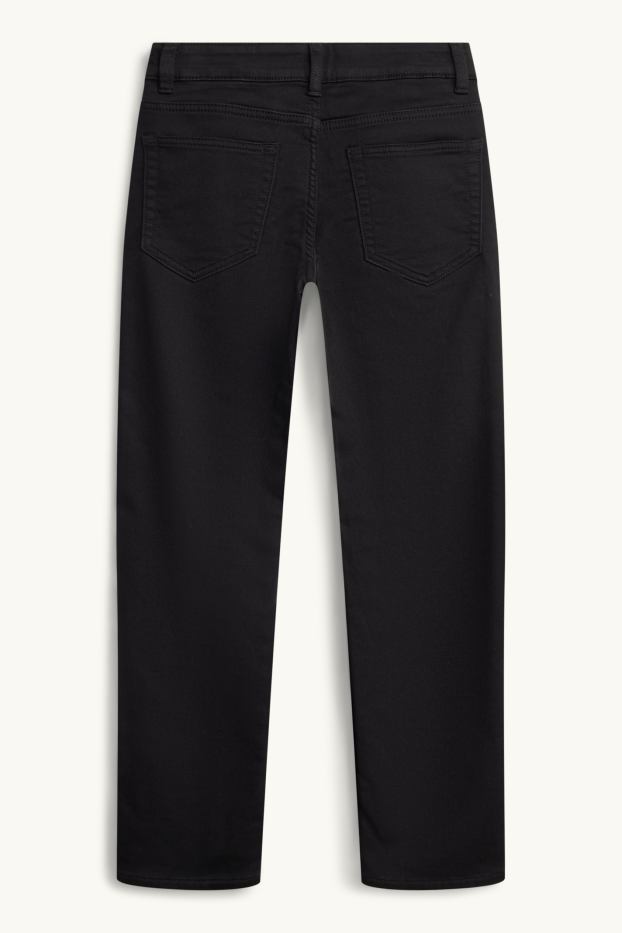 Children Boys - Straight jeans - thermal jeans - black