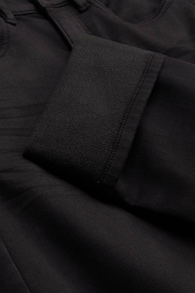 Children Boys - Straight jeans - thermal jeans - black