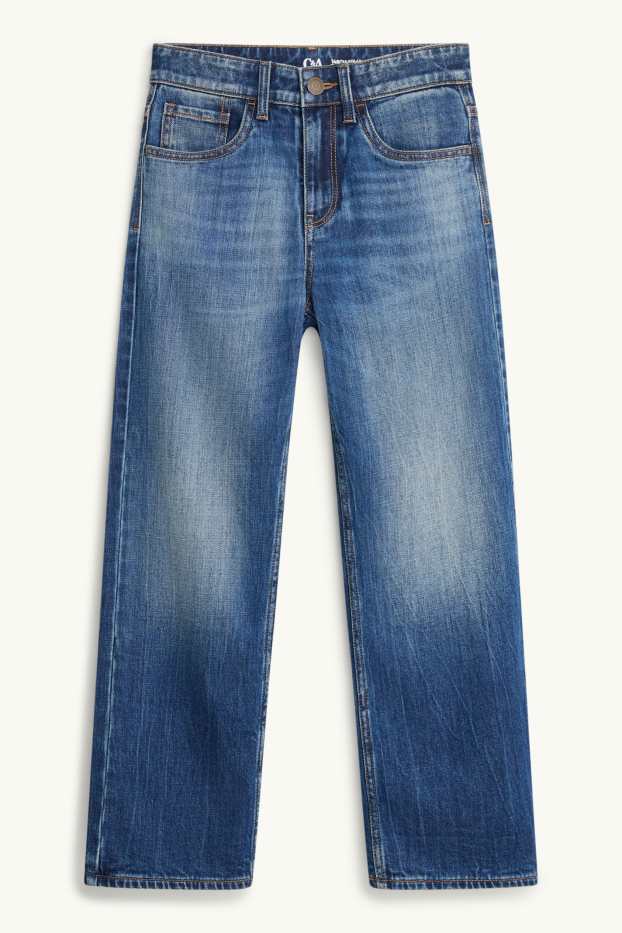 Children Boys - Relaxed jeans - thermal jeans - blue denim
