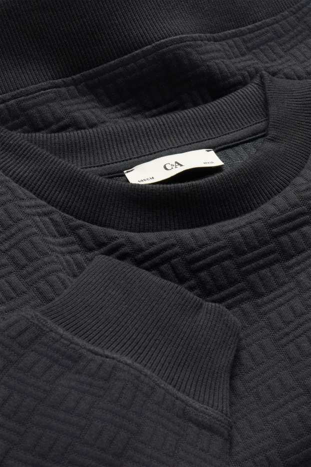 Children Boys - Sweatshirt - patterned - textured - black