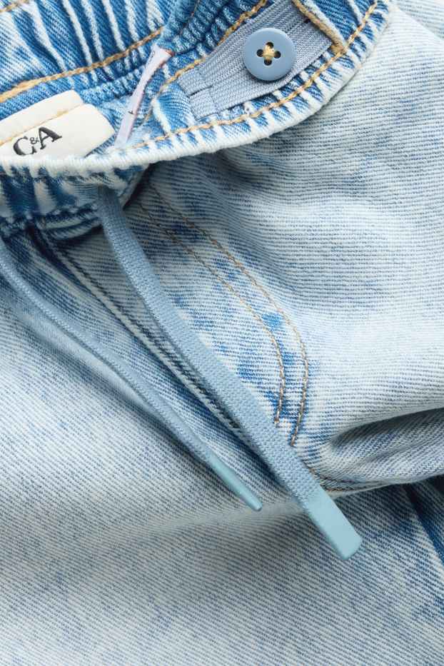 Children Boys - Cargo jeans - thermal jeans - denim-light blue