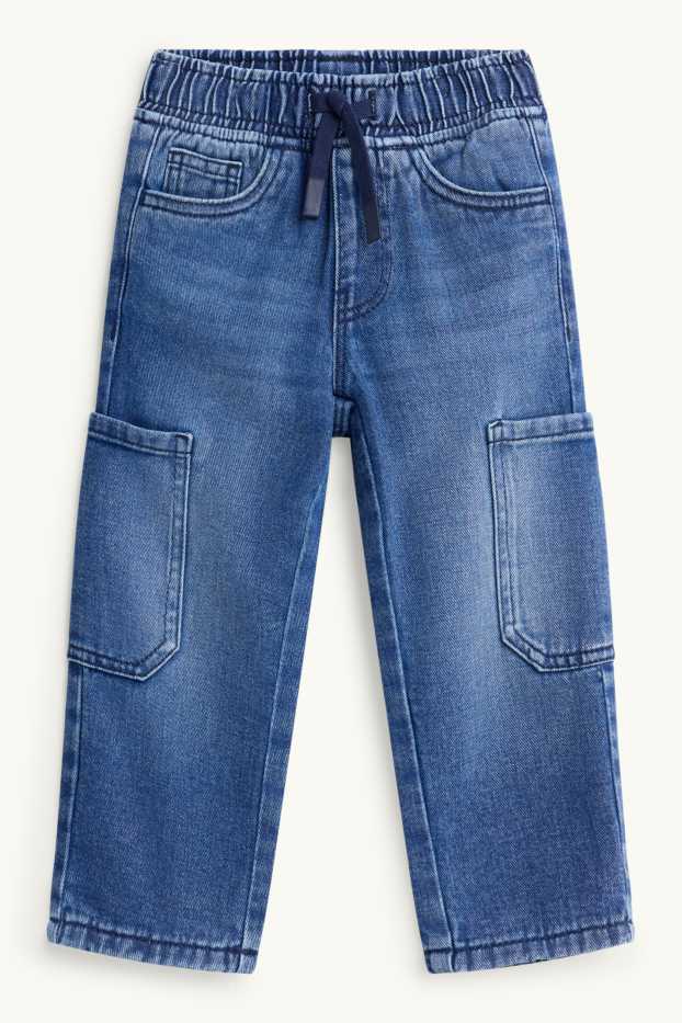 Children Boys - Relaxed jeans - thermal jeans - blue denim