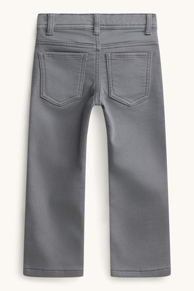 Children Boys - Straight jeans - thermal jeans - gray