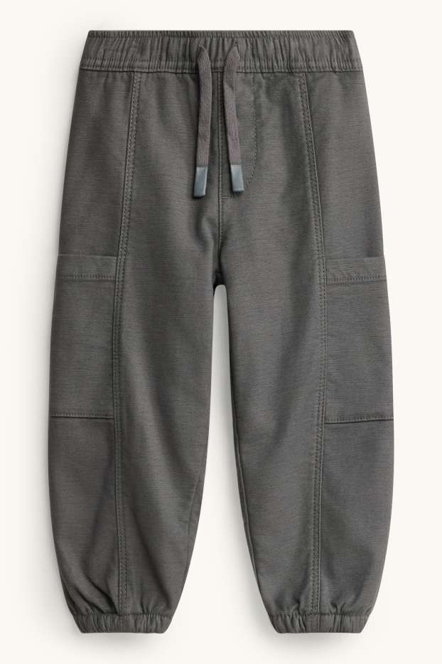 Children Boys - Thermal joggers - dark gray