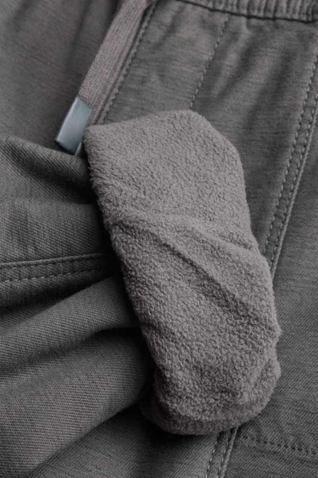 Children Boys - Thermal joggers - dark gray