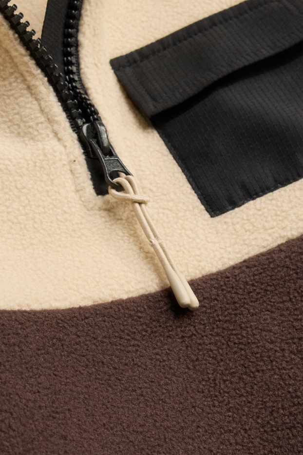 Children Boys - Fleece jumper - beige / brown