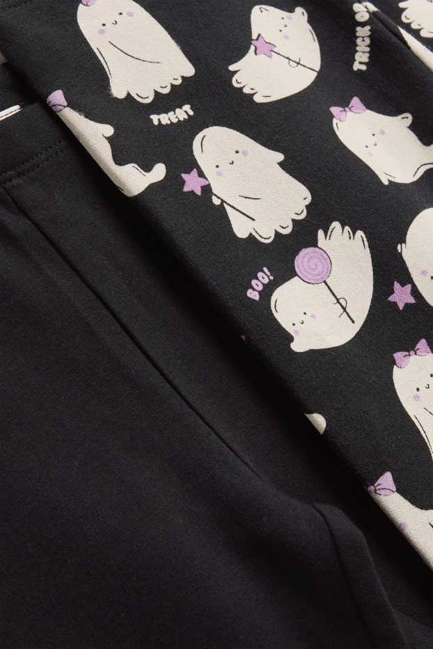 Multipack of 2 - Halloween - ghost - winter leggings - black / white